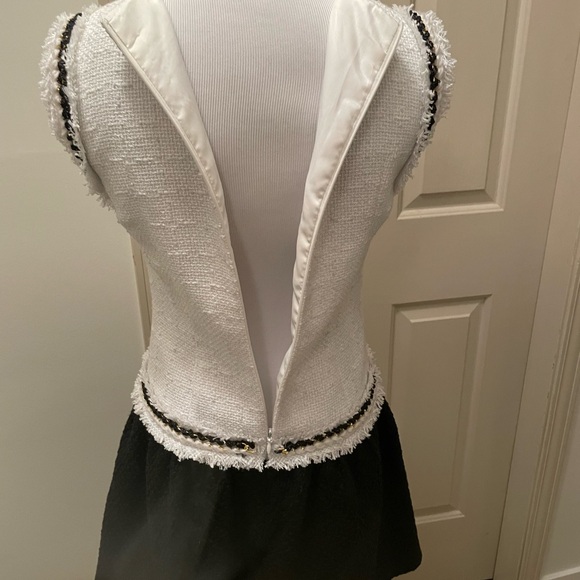 Beautiful drop waist sleeveless tweed mini dress - Picture 11 of 11